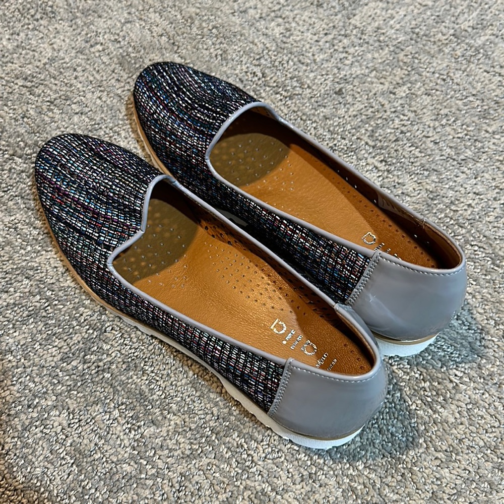 V-Italia multi-colored slide on loafers size 39